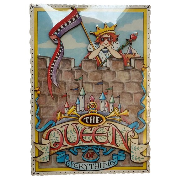 Vintage Mary Engelbreit ME Cards to Keep 3D Plaque Queen Of Everything - Picture 1 of 2